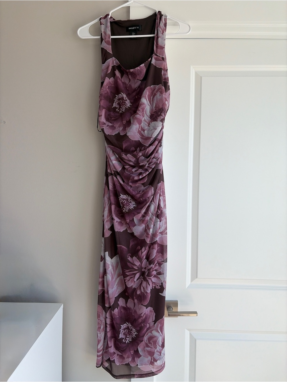 Bailey 44 Mauve Floral Sleeveless Maxi Dress